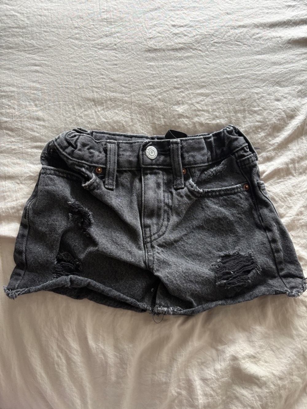 Old Navy Kids Distressed Denim Shorts - Charcoal